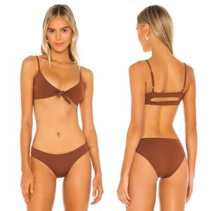 L*Space Flashback top in Tobacco Brown